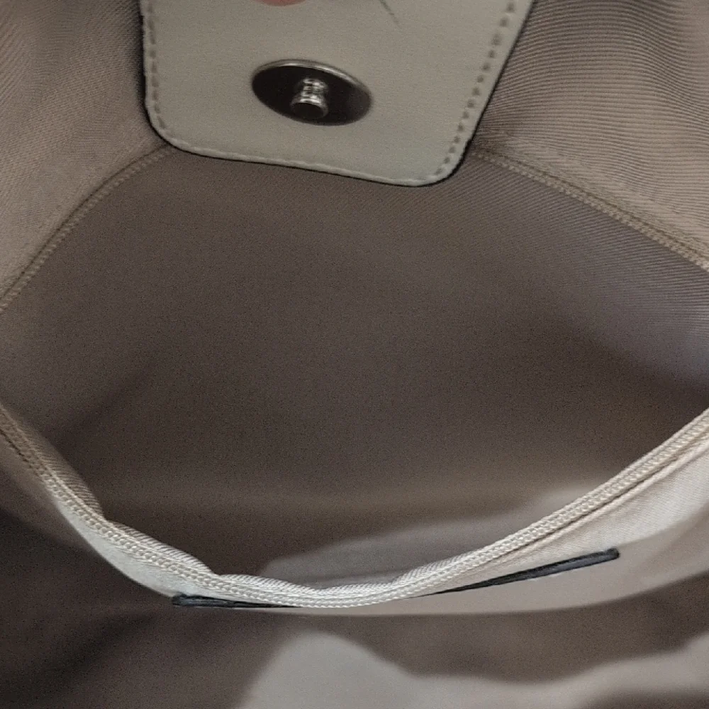 Nine West Cream Quilted Tote